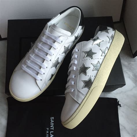 ysl white shoes